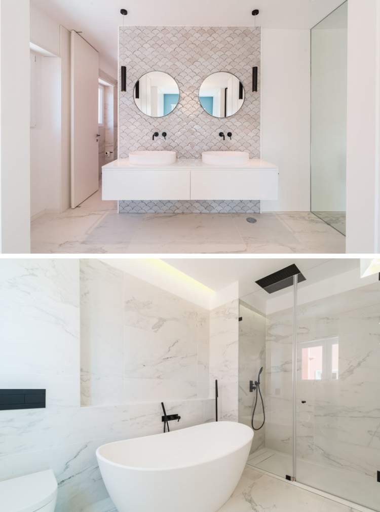 modern master bathroom white freestanding bathtub 300519 1224 09 Αναζ. για...