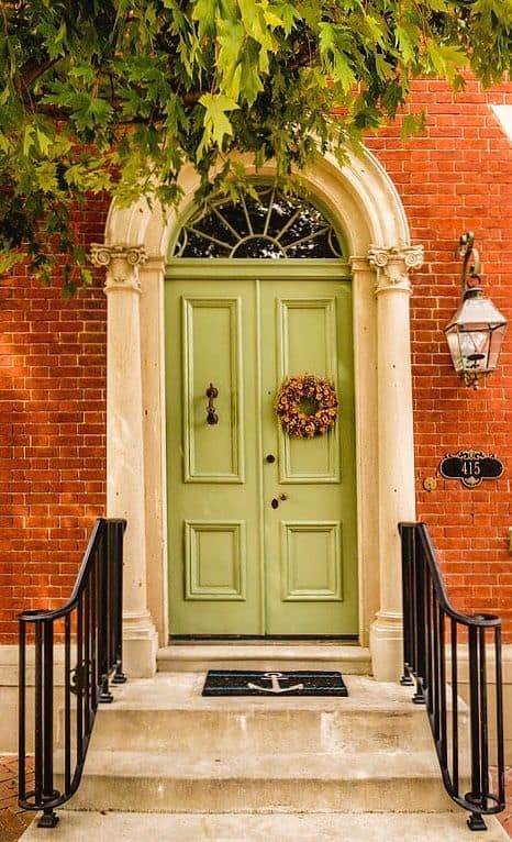 sage green front door design | Αναζ. για... | 23 Φεβρουαρίου 2024