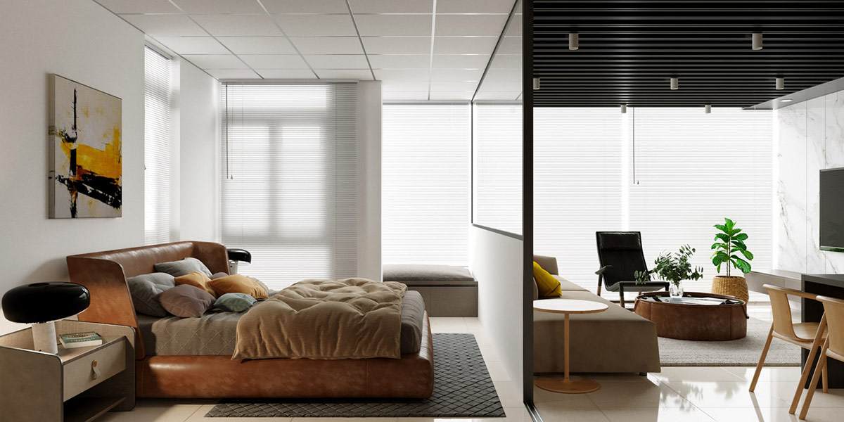 Διαμέρισμα γεμάτο από έντονα χρώματα, δημιουργούν ατμόσφαιρα με ενέργεια