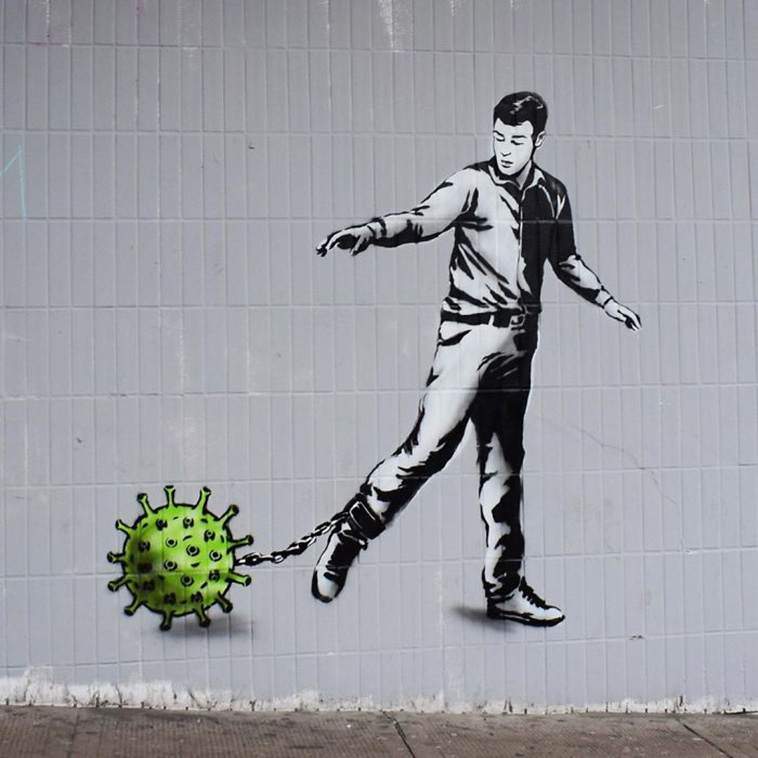 Coronavirus-Themed Graffiti From Around The World
