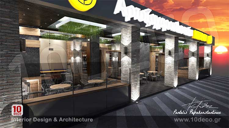 Αρτοζαχαροπλαστείο Cafe "Lia's house" Παρουσίαση Η ιδέα πίσω από το Lia's House Αρτοζαχαροπλαστείο - Cafe είναι να συνδυάσει την παραδοσιακή γεύση των αρτοσκευασμάτων με τη σύγχρονη αισηθτική και το design. Το αποτέλεσμα είναι ευρύχωρος, ψηλοτάβανος χώρος με χωνευτές ραφιέρες, με άφθονη χρήση του ξύλου και αστραφτερές σταρένιες επιφάνειες. Όλα μεταξύ τους ισορροπούν δίνοντας εν πρώτοις την υψηλή αισθητική και έπειτα ένα άψογο εργασιακό περιβάλλον.