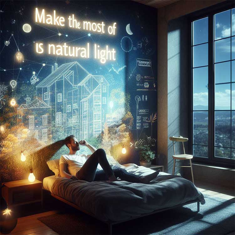 Καταλληλότερη χρήση φυσικού φωτισμού: Εκμεταλλευτείτε το φυσικό φωτισμό όσο το δυνατόν περισσότερο για να μειώσετε την κατανάλωση ενέργειας.