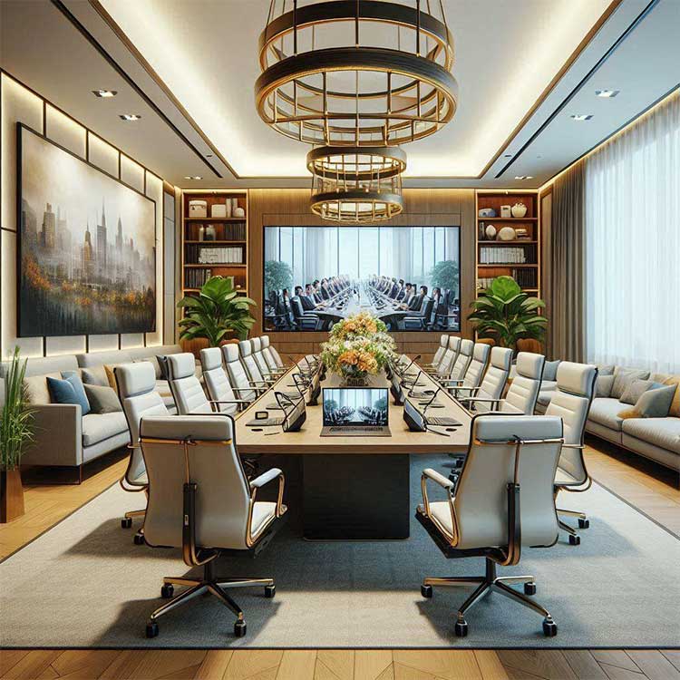 Αίθουσες Τηλεδιάσκεψης: Η Τέχνη της Εργονομικής Διακόσμησης Αίθουσες Τηλεδιάσκεψης: Η Τέχνη της Εργονομικής Διακόσμησης Αναζ. για...