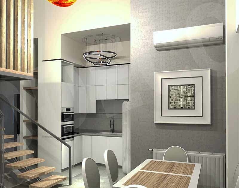 Διακόσμησε μικρό σαλόνι με στυλ, ύψος και φωτεινότητα